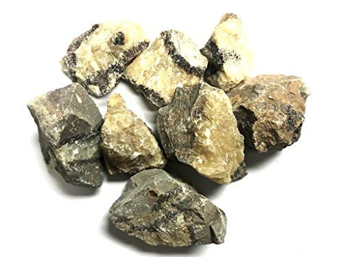 Zentron Crystal Collection Rough Natural Septarian Bulk Lot Stones, Includes Velvet Bag - Large 1