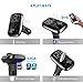 Aloxim Bluetooth FM Transmitter for Car, Wireless Radio Transmitter Adapter with Hands Free Calls, 5 V/3.4 A Dual USB Ports Car Charger for All Smartphones Audio Players