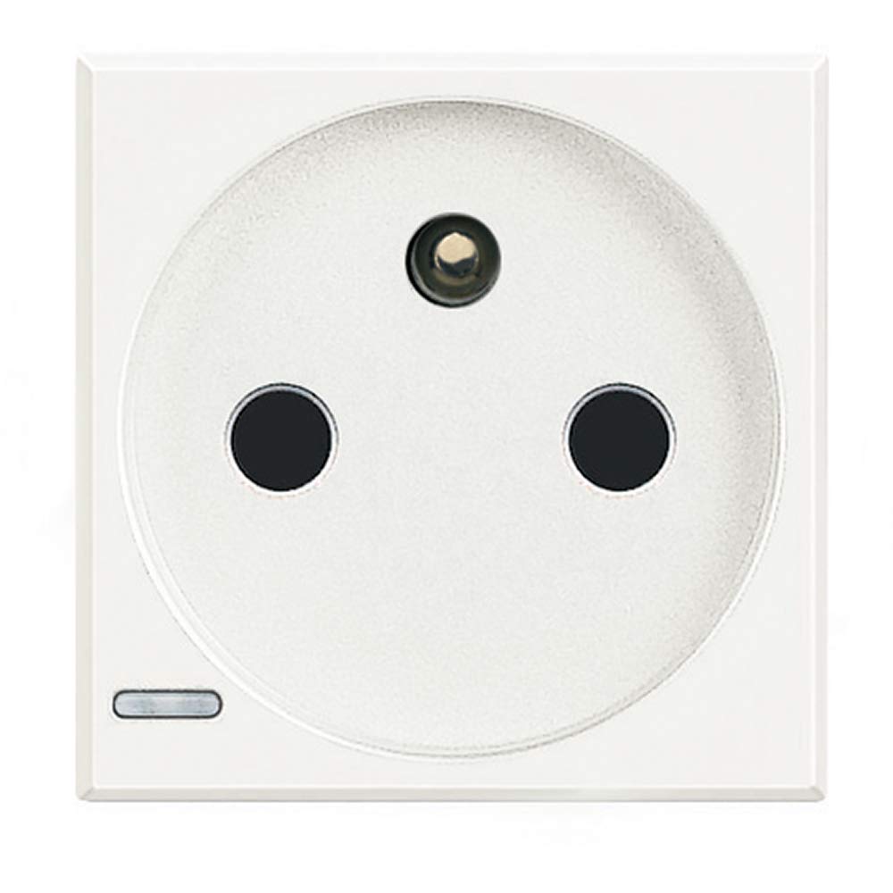 Bticino axolute – French Base 2 Poles + Earth 16a axolute White