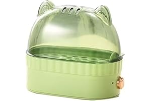 Mini Egg Cooker for Hard-Boiled Eggs, 2-Egg Capacity Automatic Boiler, Compact Kitchen Gadget for Breakfast,(GREEN HANDS)