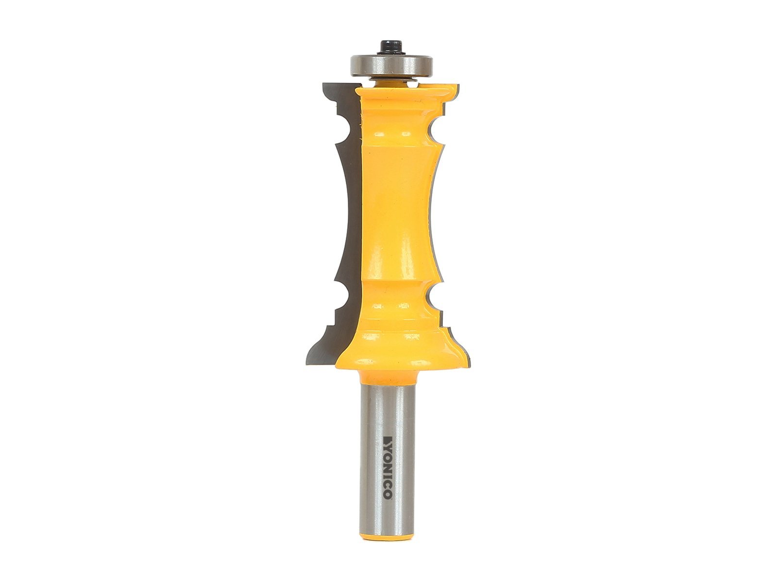Yonico 16166 - Miter Frame Molding Router Bit, Cutting Height: 2-1/2", Cutting Depth: 3/8" - 1/2" Shank