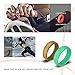 COOLOO 10 Pack Silicone Wedding Ring for Women, Premium Wedding Bands Thin and Stackable Durable Comfortable Rubber Rings, Black White Pink Silver