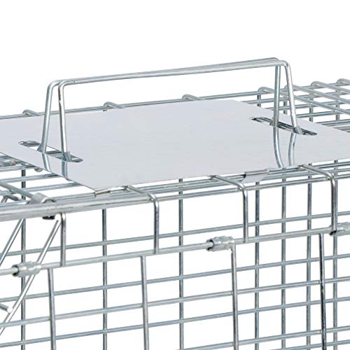 ANT MARCH Live Animal Cage Trap 24"x8.5"x7.5'' Steel Humane Release