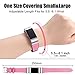 Mornex Replacement Leather Band Compatible with Fitbit Charge 2, Classic Genuine Leather Wristband for Men Women(Pink-Silver Buckle)