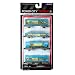Jakks Pacific Year 2013 Power City Trains Series 4 Pack Train Accessory Set - MUSEUM FREIGHT with 2 Caboose, Freight Transport Car and "Extinct Species Transporter" Tanker