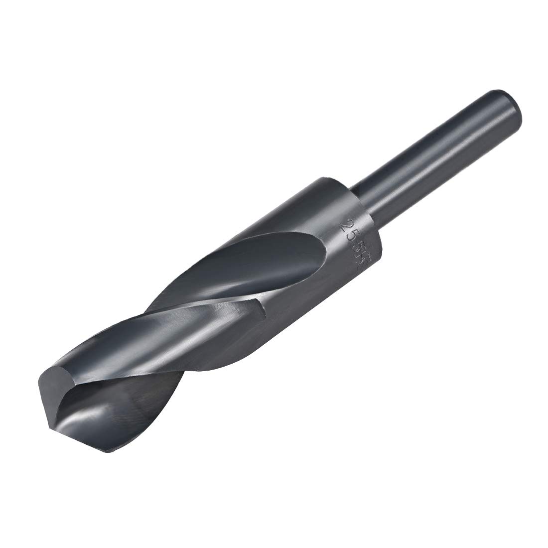 sourcing map 1/2" Reduced Shank Drill Bits 25.5mm Black Nitride Coated High Speed Steel HSS 6542, Twist Drill Bit for Stainless Steel Alloy Metal Plastic