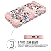 Galaxy S7 Case, Hocase Heavy Duty Protection Shock Absorbent Silicone Bumper+Hard Plastic Dual Layer Full-Body Protective Phone Case for Samsung Galaxy S7 (SM-G930) - Peony Flowers/Rose Gold