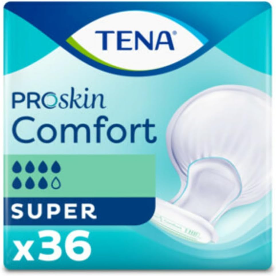 TENA ProSkin Comfort Super 7 Drops High Absorption 2x36 Pads