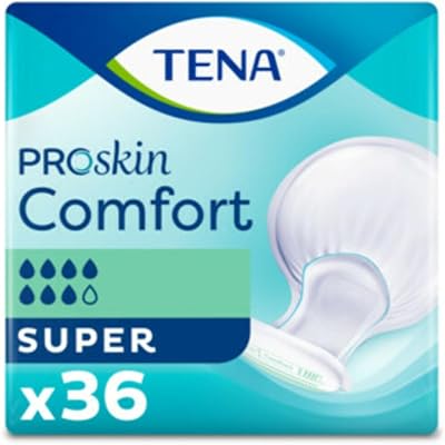 TENA ProSkin Comfort Super 7 Drops High Absorption 2x36 Pads