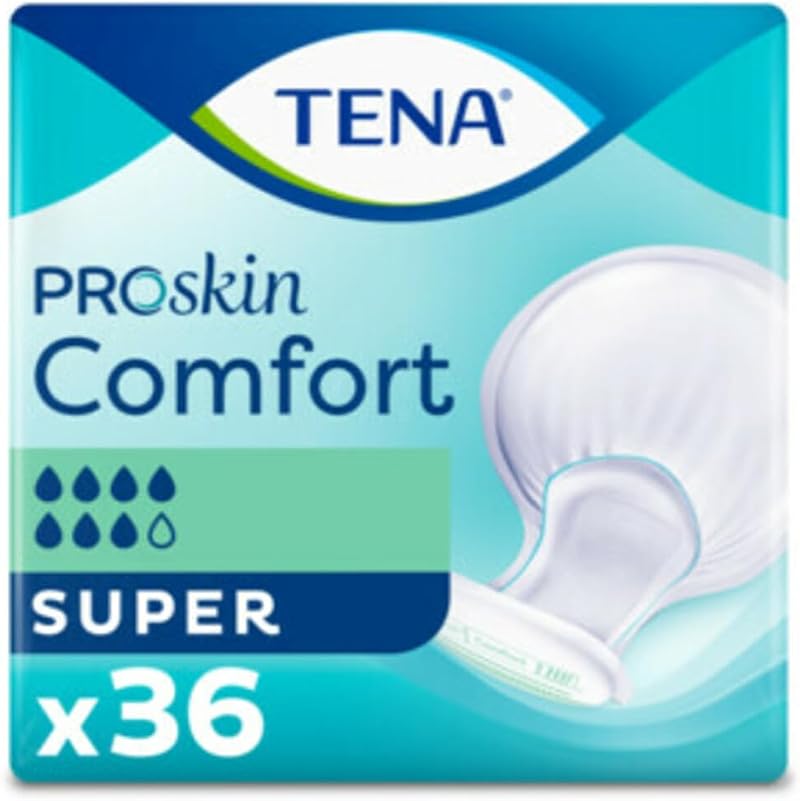 TENA ProSkin Comfort Super 7 Drops High Absorption 2x36 Pads