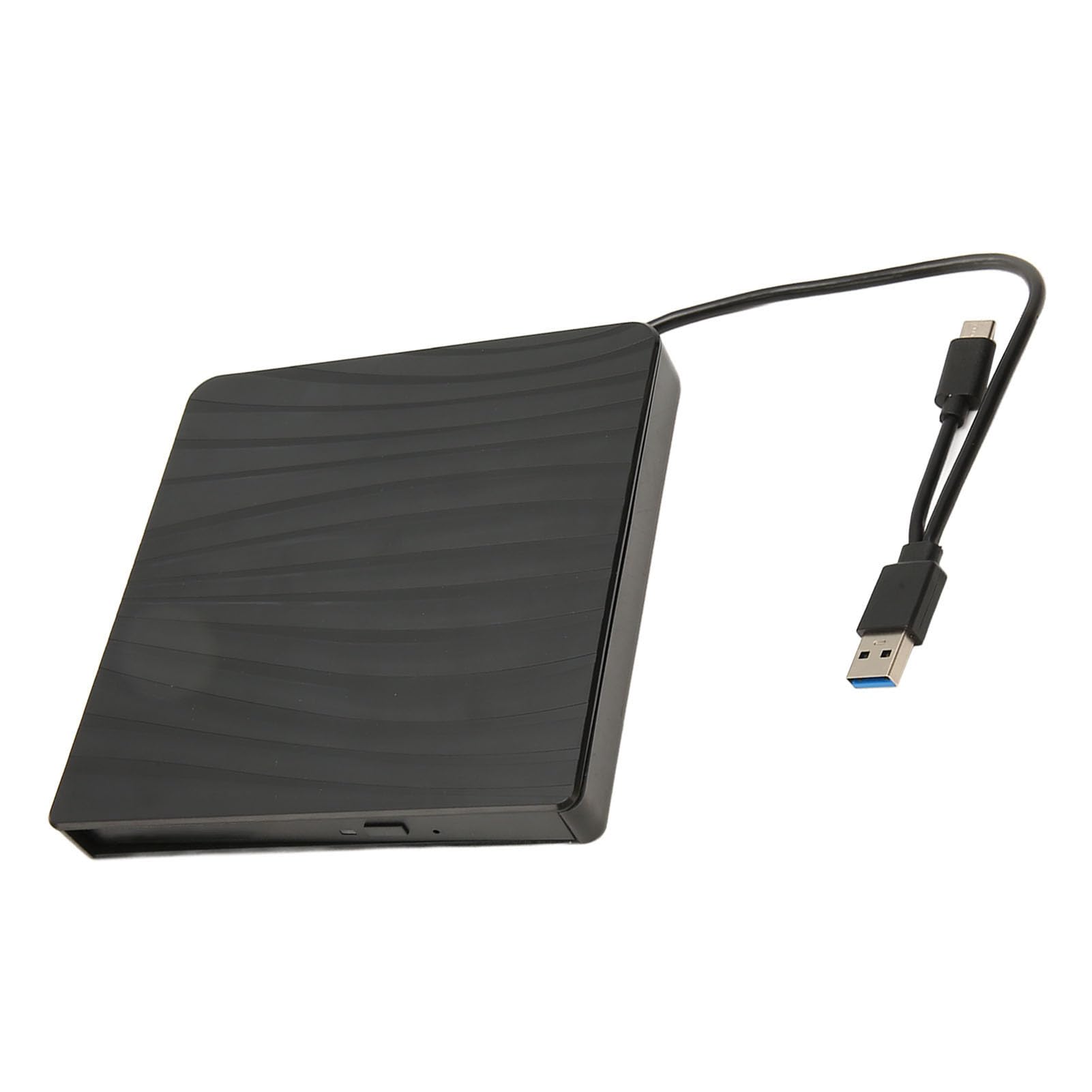 5Gbps External DVD Drive Enclosure for Laptops, Type C USB 3.0 DVD Drive Enclosure CD Drive Box, Portable Slim Optical Drive Enclosure Kit for 9.5mm 9mm S ATA CD DVD BD Drives (A)