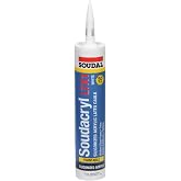 Soudal 400400 Soudacryl LTX1 Premium Grade 50-Year Siliconized Latex Acrylic, 10.3 oz Tube, White
