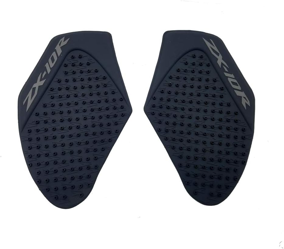 Black Rubber 3D Dots Gas Fuel Tank Traction Pad Anti Side Slip Protector for Kawasaki Ninja ZX10R 2011-2014