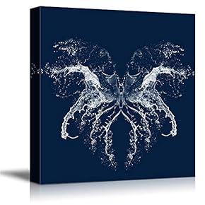Dynamic Water Splash Butterfly Home Artwork for Living Room Bedroom