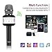 TANOCH Wireless Karaoke Microphone, Speaker with Disco Light Upgraded Cellphone Holder and 3200mAh Rechargeable Battery Birthday Gifts for Women, Kids, Father's Day Gift