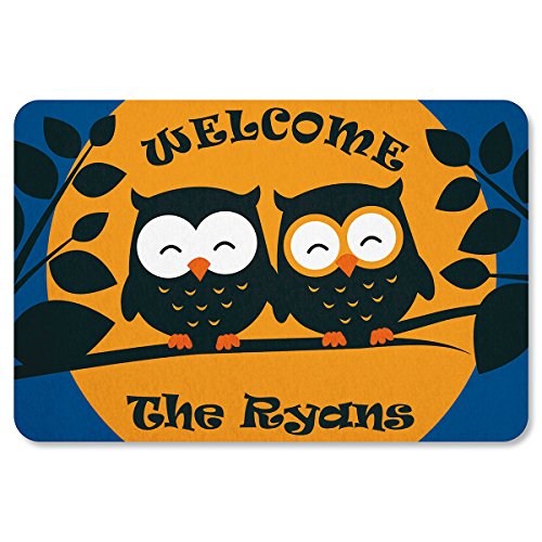 Lillian Vernon Owl Personalized Halloween Doormat - Custom 18