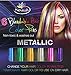 Nevayah Hair Chalk Temporary Hair Multicolor Dye Pens,  Purple / Sapphire Blue / Pink / Gold / Silver / Green (6 Pens)|Silver and Green Rainbow Colors Last Up to 3 Days with Built In Sealant. Works on All Hair Colors. Great for Tinting Eyebrows