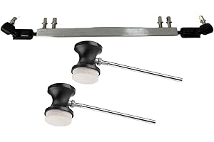 Wmqbjta 3 Pieces Drum Pedal Drive Shaft Double Bass Drum Pedal Link Connector Pedal Link Bar Replacement Metal Driveshaft Con