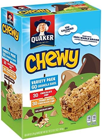 Quaker Chewy Granola Bars, Variety Pack, (60 .count.)