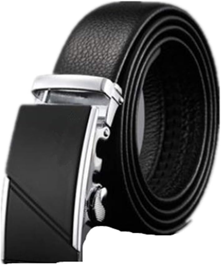 Men's Belt,Slide Ratchet Belt for Men with Leather 1 3/8,Trim to Fit