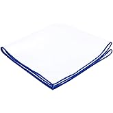 Flairs New York Gentleman's Essentials Weekend Casual White Pocket Square