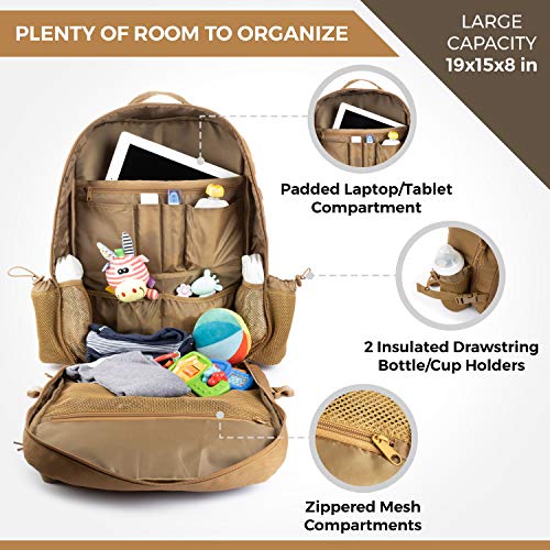 Sling Diaper Bag for Dad; Singlehanded Diaper Changing System