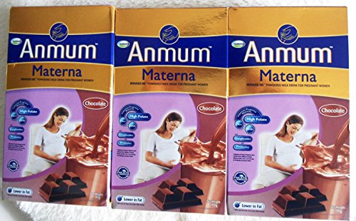 Lot of 3 Anmum Materna Powdered Chocolate Milk Drink for Pregnant Women 180g each box (Total 540gr) HALAL (Best Milk For Pregnant)