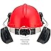NoCry 6-in-1 Industrial Forestry Safety Helmet and Hearing Protection System; Face Protection Equipment with Two Protective Visors