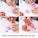 Baby Mate Silicone Food Dispensing Spoon Feeder (Pink, 4oz/120ml, for 4 Months+ Babies) - Travel Infa Infant Feeders Cereal and Squeeze with
