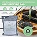 Enoch Air Purifying Charcoal Bamboo Bag (4x200g) Activated Odor Eliminator, Natural Air Freshener Remove Odor and Moisture. Air Deodorizer Bags for or Homes, Cars, Shoes, Fridges, and Closets