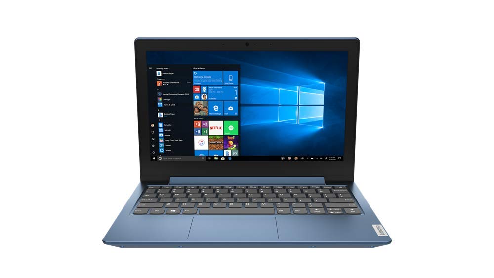 Lenovo IdeaPad 1 11'' Laptop - (AMD 3020e Processor, 4GB RAM, 64GB Storage, Windows 10S, LCD 250 nits Anti-glare display) - Ice Blue, 82GV000LUK
