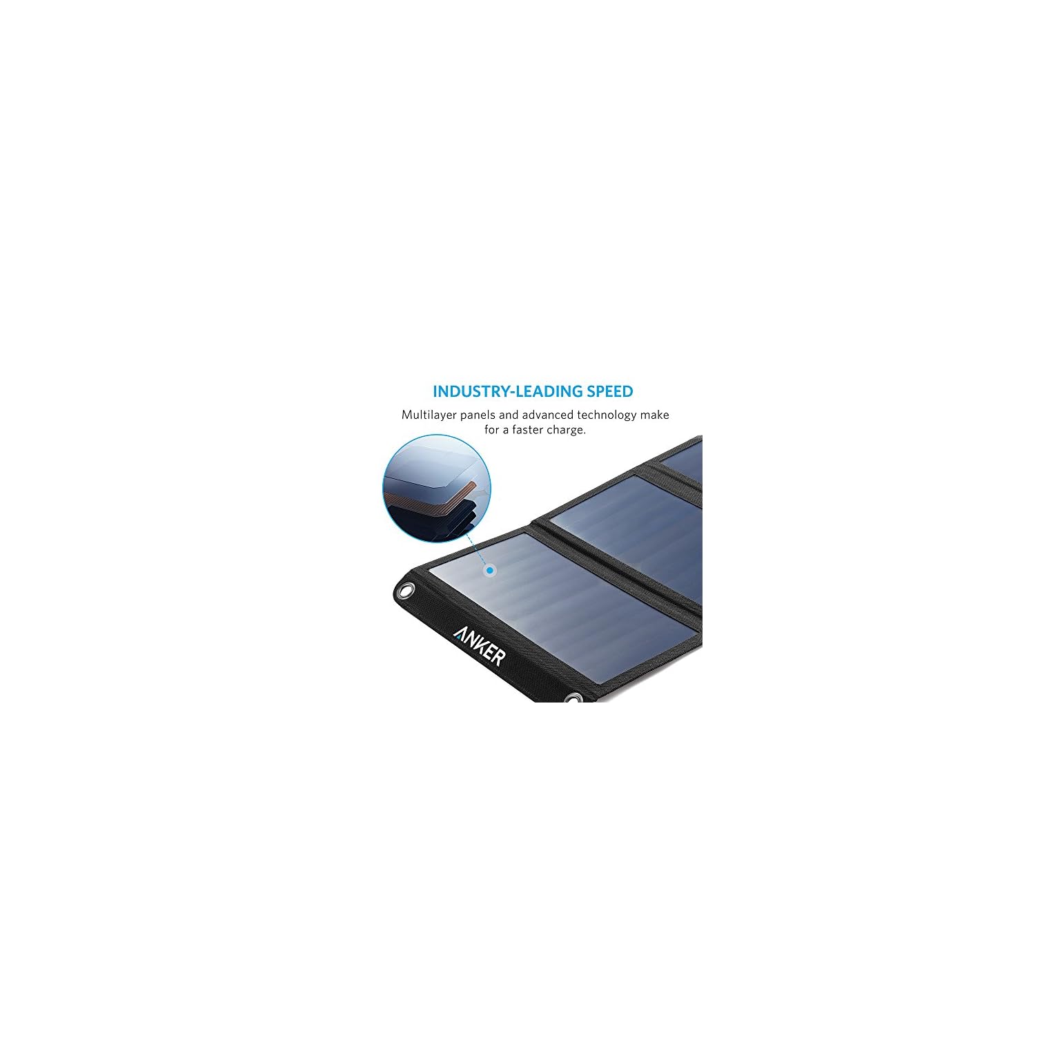 Solar Panel, Anker 21W 2Port USB Portable Solar Charger with Foldable