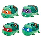TY Beanie Boos - Teeny Tys Stackable Plush - TMNT - SET OF 4 (Donatello, Raphael, Michelangelo & Leo