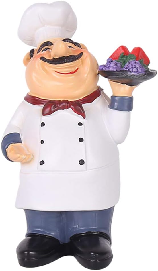 CLISPEED Italian Chef Figurines Kitchen Decoration Kitchen Chef