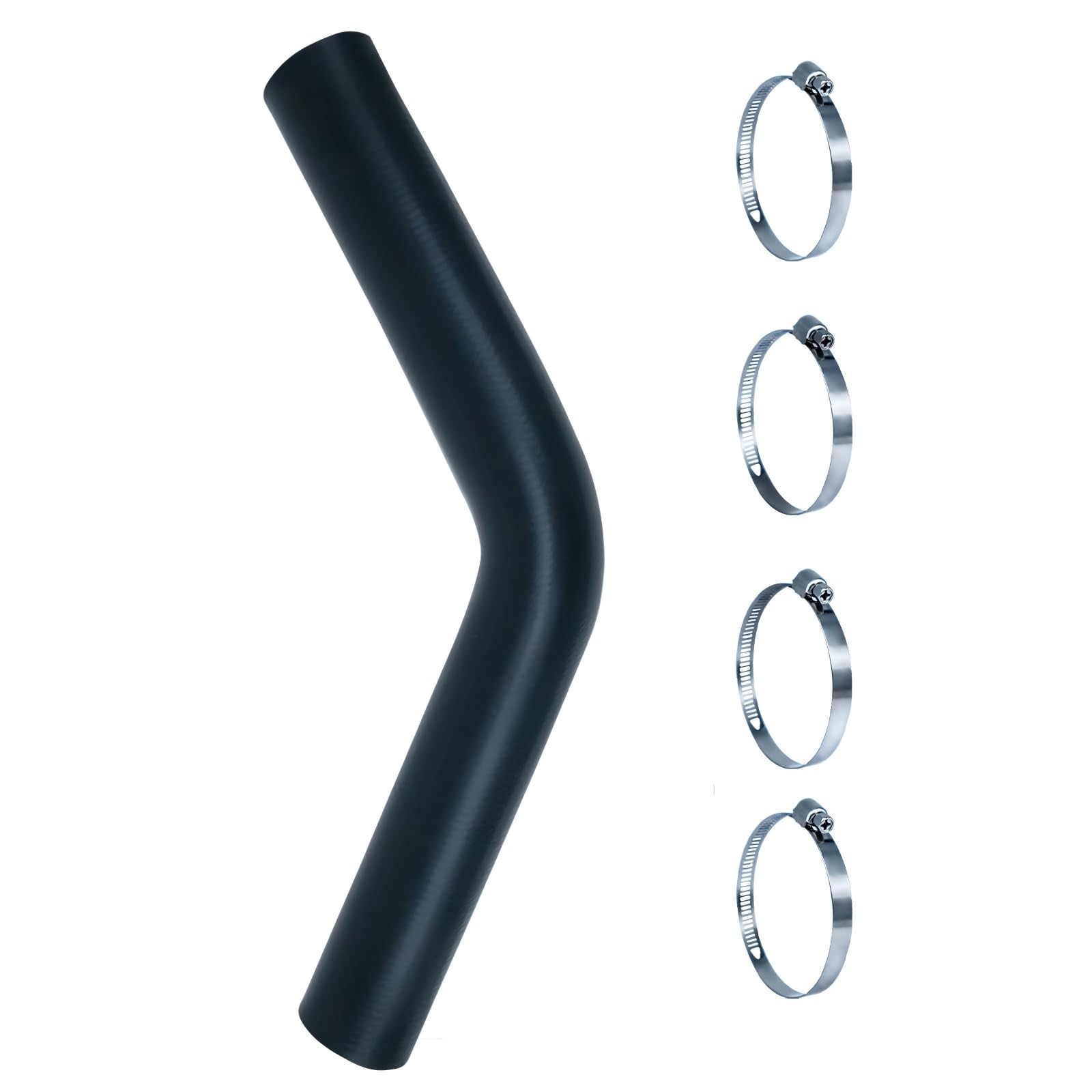 Photo 1 of 1 3/4" ID Gas Tank Filler Hose with 4 Clamps,Reinforced Gasoline Fuel Filler Neck Hose (45 degree, 15-7/8" Long, 1.75" ID)