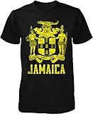 Jamaica, Coat of Arms, Out of Many, One People, Pride Men's T-shirt, NOFO Clothing Co.