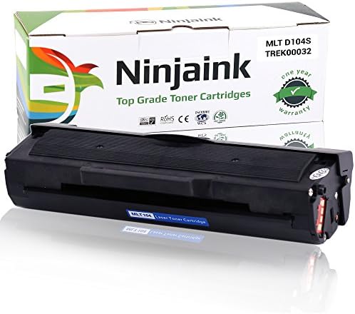 Ninjaink Compatible Toner Cartridge For Samsung MLT-D104S ML-1865W ML-1665 ML-1655 ML-1660 ML-1666 ML-1670 ML-1675 ML-1676 ML-1860 ML-1865 SCX-3200 SCX-3201 SCX-3205 - High Yield