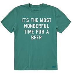 Life is Good Men's Crusher Crew Neck T-Shirt