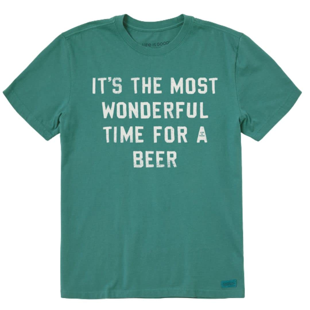Life is Good Men's Crusher Crew Neck T-Shirt