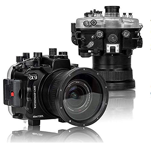 Seafrog Diving 40m/130ft A9 Waterproof Underwater Camera Housing Case Works for Sony A9/A7III Cameras with Lens 28-70mm