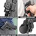 Alien Gear OWB Holster - Custom Molded Paddle Holster - Left Hand - Adjustable Cant and Retention Comfort - Seamless Integration with Shapeshift Line for Versatile Carry Options - Black