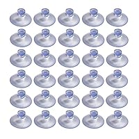 Aoyoho Diameter 20MM Mini Clear Plastic Suction Cups without Hooks Pack of 120