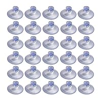 Aoyoho Diameter 20MM Mini Clear Plastic Suction Cups without Hooks Pack of 120