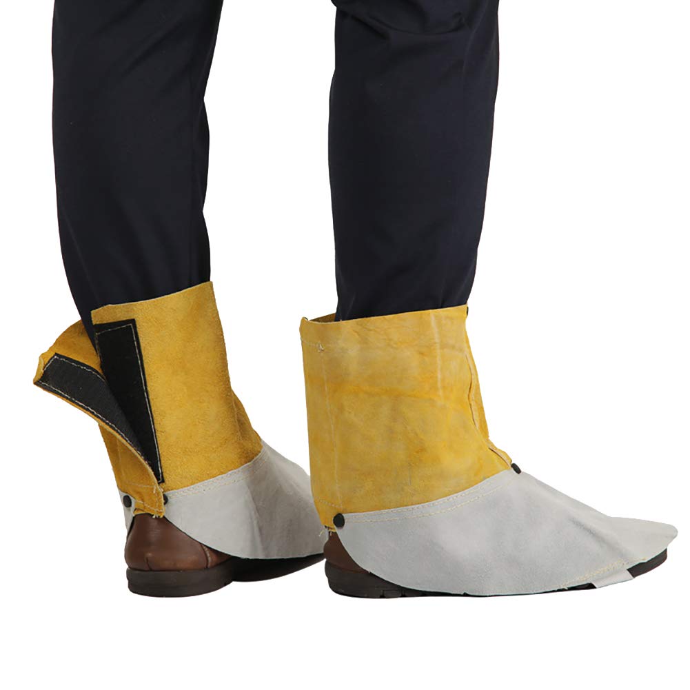 Welding Spats Shoe Cover Flame Resistant Welder Working Feet Protector