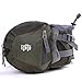 EGOGO Travel Sport Waist Pack Fanny Pack Bum Bag Hiking Bag with Water Bottle Holder S2209 (Army Green)