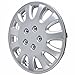 BDK Hubcaps 14 Inch Wheel Protection - OEM Replacement, Easy Installation, Total 4 Pieces (2 front 2 rear) (KT-842-14_AMwng1),Silver