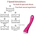 Elecitizon Vibrator - Medical Grade Silicone - 7 Stimulation Modes - Waterproof Wireless - Lifetime Guarantee (Rose Pink)