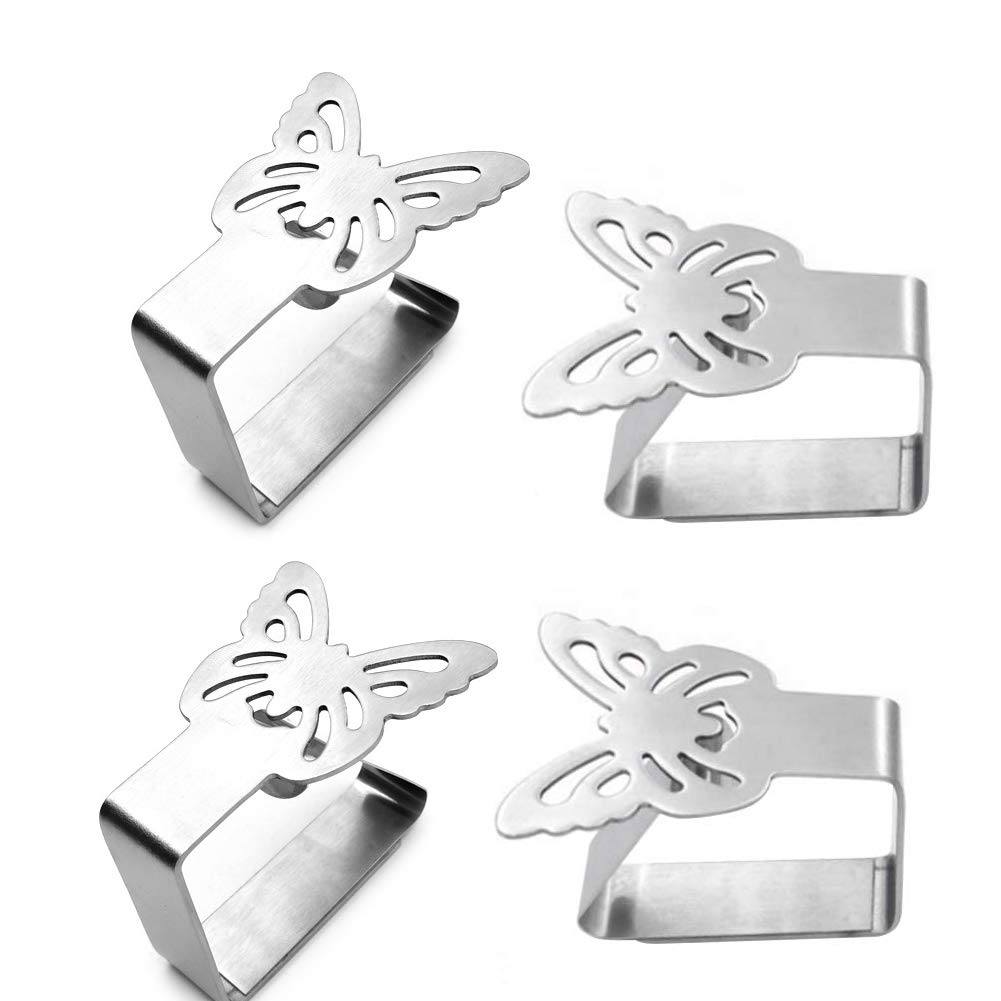 Mobiut 24O5 Stainless Steel Tablecloth Clip, Acrylic