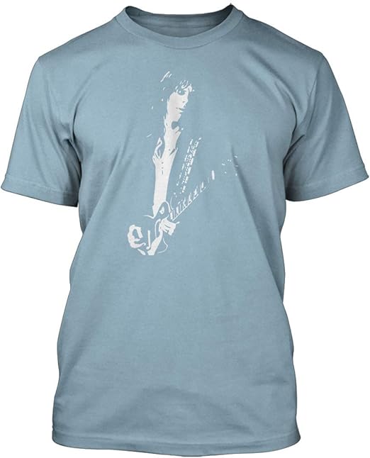 Jeff Beck Inspired Yardbirds, Herren T-Shirt, Medium, Himmelblau