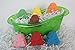 Kids frog shaped bath bomb gift sets contain 7 Vegan fizzy bubbly frog bath bombs, Kid Safe, fun for boys girls and teens, handmade in the USA.